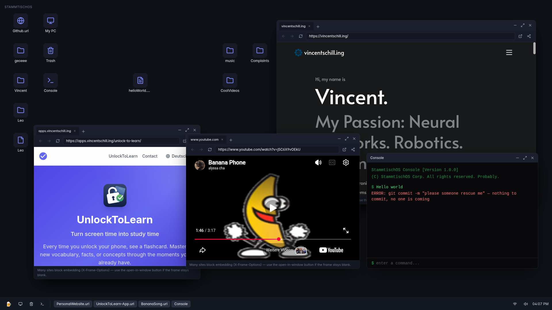 StammtischOS - Desktop-Style Collaborative Platform